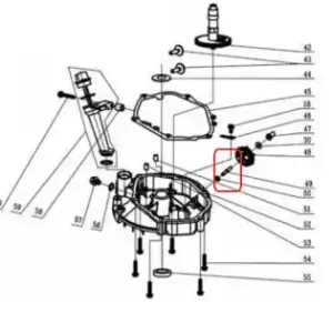 Ax regulator RURIS PSRX331-1-49, pentru masina de tuns iarba Ruris RX331 Chilipir