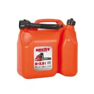 Canistra dubla HECHT K00085, pentru doua tipuri de combustibil, volum 6 + 2.5 litri, din plastic Popular