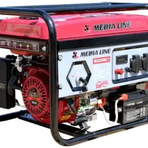 Reducere MLG 3500E / 2 Generator de curent monofazat Media line ,putere maxima 3 kVA,pornire electrica , rezervor 15 L,benzina , AVR cu perii