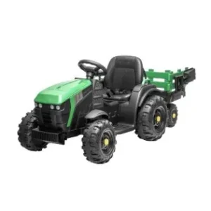 Tractor cu remorca HECHT 50925 Green, cu acumulator 12 V / 10 Ah / 45 W, viteza 5-7 km/h, rosu, varsta recomandata 3-8 ani Comandă acum