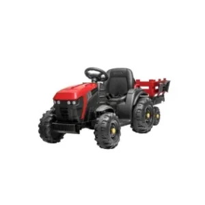 Preț promoțional Tractor cu remorca HECHT 50925 Red, cu acumulator 12 V / 10 Ah / 45 W, viteza 5-7 km/h, rosu, varsta recomandata 3-8 ani