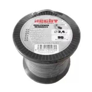 Calitate înaltă Fir pentru trimmer HECHT 10309024, profil rotund, diametru 2.4 mm, lungime 90 m, cu insertie metalica