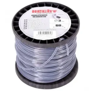 Transport gratuit Fir pentru trimmer HECHT 10306030, profil rotund, diametru 3 mm, lungime 60 m, cu insertie metalica