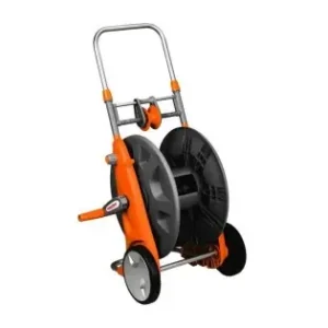 Carucior cu tambur pentru furtun HECHT 00638, maner telescopic, cu roti, lungime maxima furtun 100 m, racord 1/2 inch Disponibil imediat