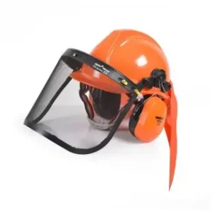 Casca de protectie HECHT 900100, culoare galben, cu viziera si antifoane Ofertă limitată