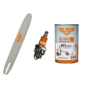 Sina 40 cm, 3/8 1.3 + Bujie Bujie RURIS 2T + Ulei 500ml 2TT-MAX Reducere de preț