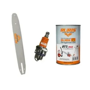 Sina 38 cm, 0.325 1.5 + Bujie Bujie RURIS 2T + Ulei 500ml 2TT-MAX Plată sigură