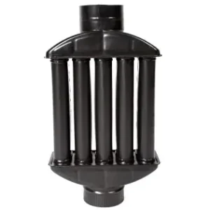 Burlan recuperator caldura plat ø130mm Gri Mat Transport gratuit