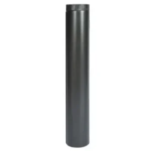 Premium Burlan soba pe lemne 90cm ø150mm Gri Mat