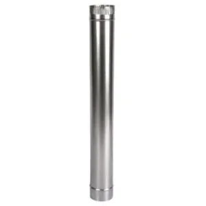 Burlan soba pe lemne 100cm ø120mm 0.4mm Zincat Retur gratuit
