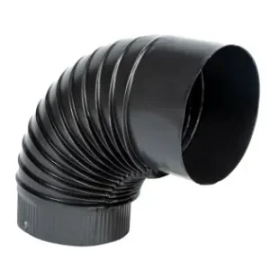 Cot pentru soba pe lemne 90˚ ø120mm Gri Mat Reducere
