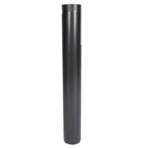 Reduceri Burlan soba pe lemne 90cm ø120mm Gri Mat