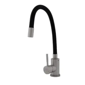 Baterie bucătărie SUS 304 cu pipă flexibilă neagră VITAL FLOW FB-011 Ref Black – Ultima șansă