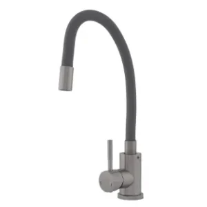 Calitate înaltă Baterie bucătărie SUS 304 cu pipă flexibilă gri VITAL FLOW FB-011 Ref Grey