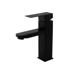 Cel mai vândut Baterie lavoar SUS 304 negru URBAN FLOW FB-01 Kub Black