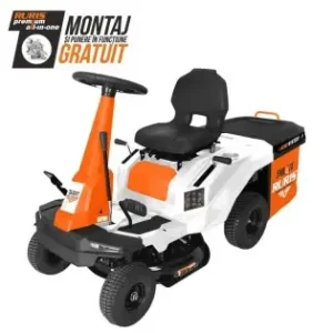 Tractoras de tuns gazon RURIS RX PILOT 003CVT, Motor Rato 7.5 CP, Transmisie CVT, Latime 61 cm Ieftin