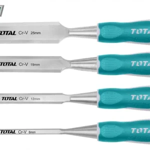 Set 4 dalti pentru lemn Total Industrial - 6mm, 12mm, 19mm, 25mm Ofertă limitată