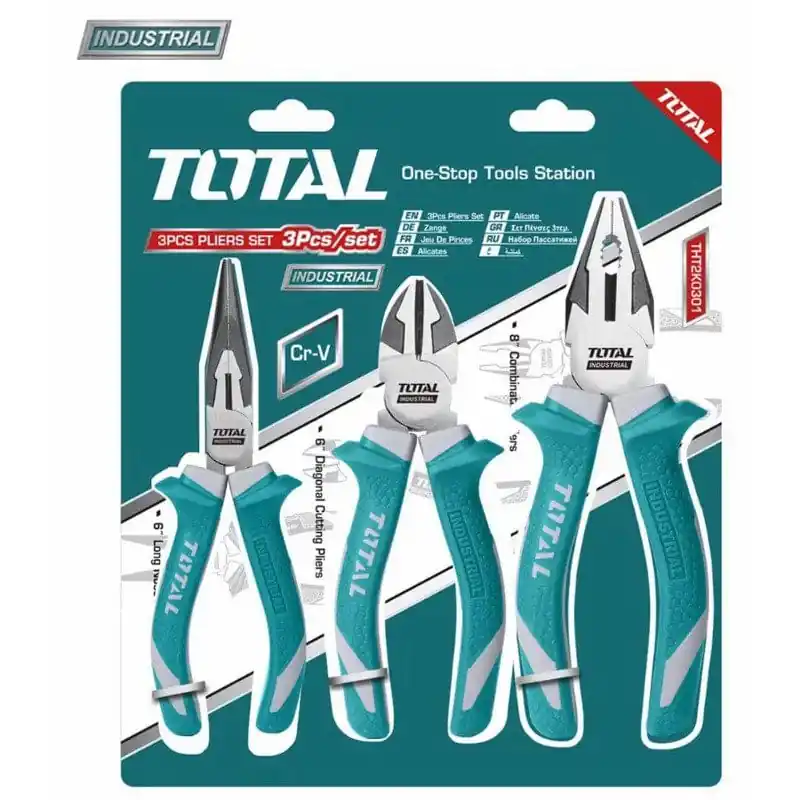 Nu rata Set clesti 3 buc TOTAL Industrial - 8/6/6 cleste taietor