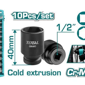 Cumpără acum Set chei tubulare de impact Total - 10 buc, 24mm