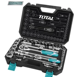 Trusa de chei tubulare TOTAL Industrial - 44 piese Reducere de preț