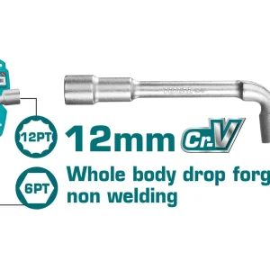 Cheie tubulara tip L Total Industrial - 12mm Reducere de preț
