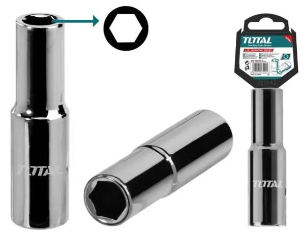 Cheie tubulara lunga TOTAL 1/2", 11mm Industrial Reduceri