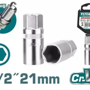 Cheie de bujii TOTAL, 21mm INDUSTRIAL Reducere extra