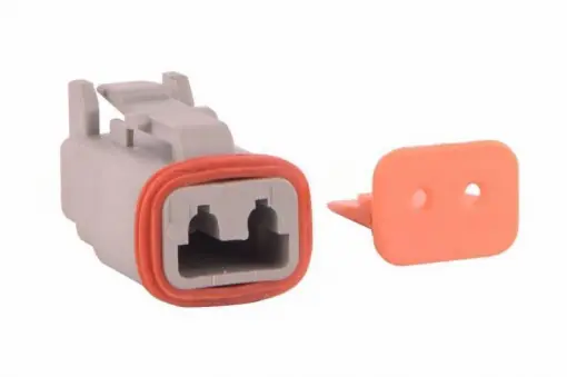 Lichidare de stoc Mufă conector Deutsch, 2 pini, tată CO-DT02M DT06-2S 119056