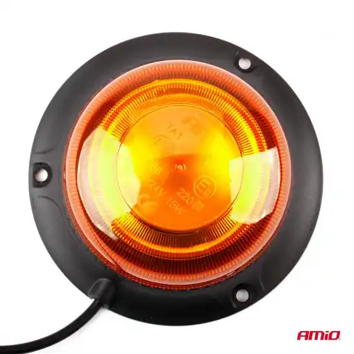 Girofar cu 18 leduri 12/24V -W213b, prindere pe 3 suruburi R65 R10 IP56 Noutate