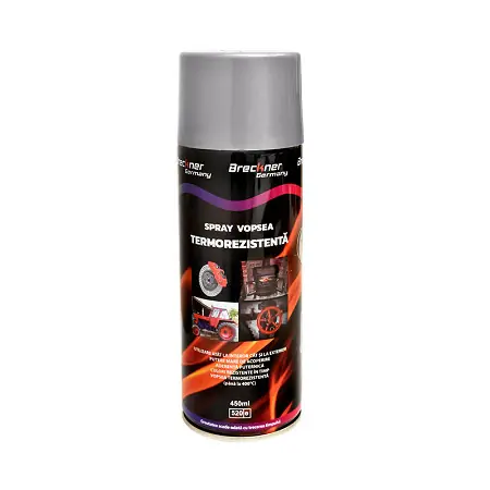 Spray vopsea termorezistenta pentru etrieri si motor ARGINTIU 450ml rezistenta la 400 grade C Mai ieftin
