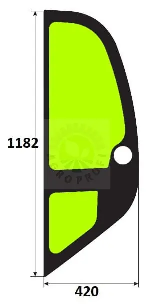 Lichidare de stoc Geam lateral stanga Manitou 601328, B86017