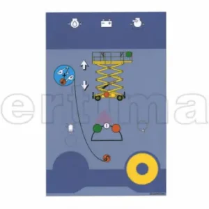 Autocolant panou control jos nacela Haulotte H12SX /H15SX / H18SXL 307P217490 Cumpărături sigure