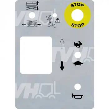 Autocolant bord control nacela foarfeca Manitou 78SEC, 100SC, 100SEC, 120SC ,120SEC Disponibil imediat