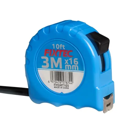Ruleta Otel FIXTEC 3M x 16MM cu Blocare Manuala Plată sigură