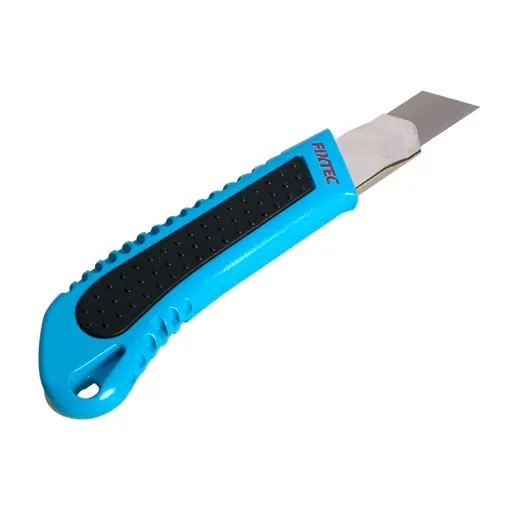 Cutter Aluminiu FIXTEC 18MM cu Maner TPR Retractabil Ofertă de sezon