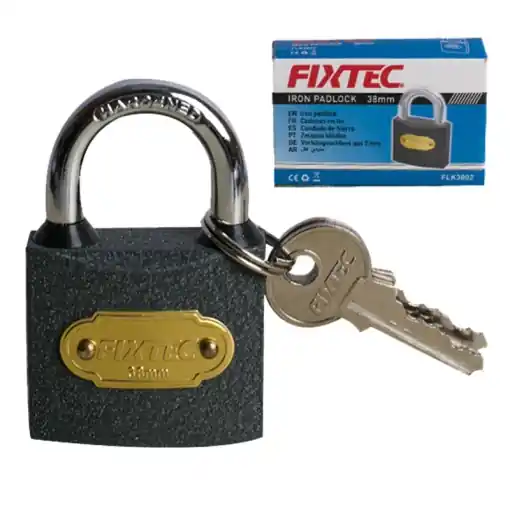 Promoție Lacat FIXTEC fier 50 mm cu 3 chei