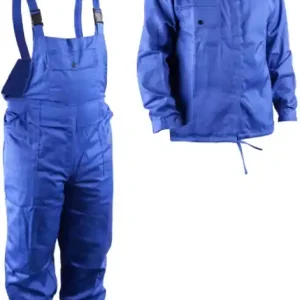 Costum Albastru Haina si Pantalon cu Pieptar Calitate înaltă