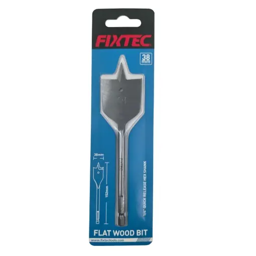 Fixtec burghiu plat lemn 38 mm x 152 mm profesional Reduceri