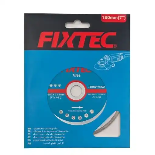 Livrare rapidă Disc diamant FIXTEC 180 x 22.2 x 5 mm