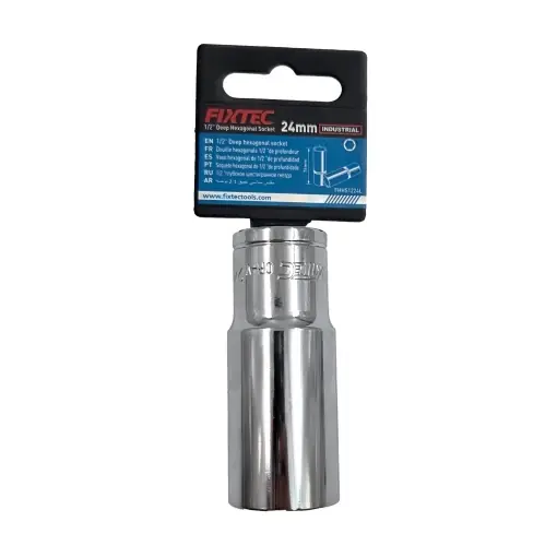 Cap cheie tubulara de impact 24 mm, FIXTEC, prindere 1/2 Ultima șansă