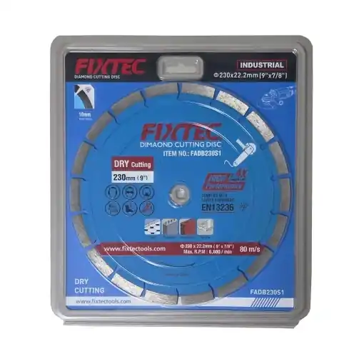 Disc diamantat taiere FIXTEC 230x22.2mm, 10mm, 5 stele Reducere