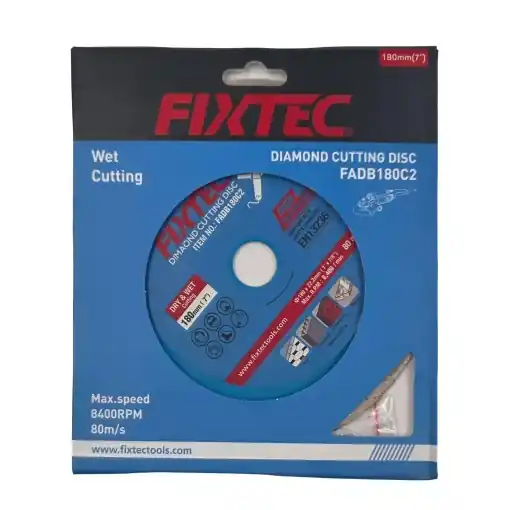 Disc diamantat FIXTEC 180 mm 5.5 mm pentru taiere umeda Preferatul clienților