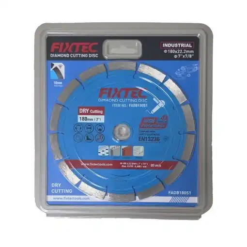 Cumpără online Disc diamantat FIXTEC 180 x 22.2 mm pentru taiere uscata