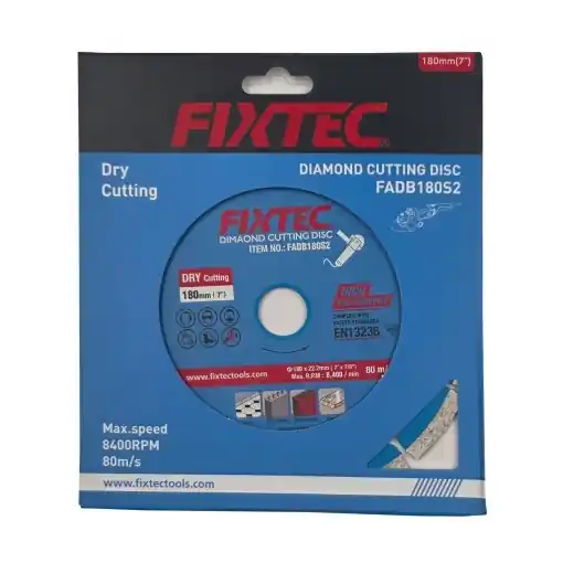 Ieftin Disc diamantat FIXTEC 180 mm pentru taiere uscata