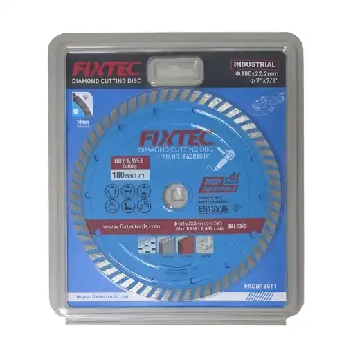 Reducere extra Disc diamantat FIXTEC 180x22.2 pentru taiere umeda si uscata