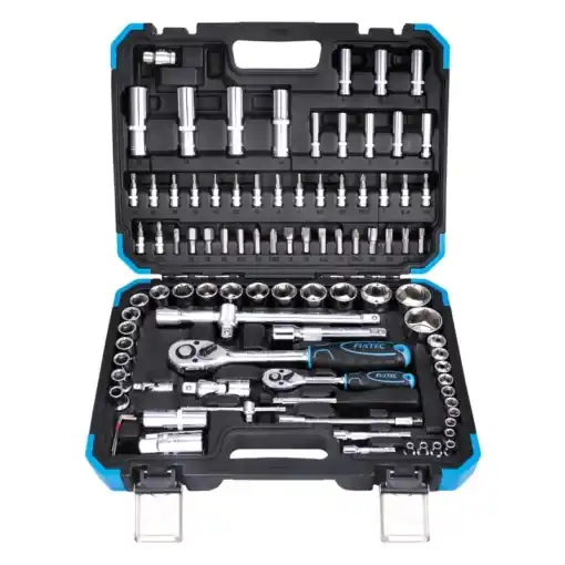 Cumpărături sigure Set chei tubulare FIXTEC 94 piese 1/4" & 1/2" CRV, cu cutie