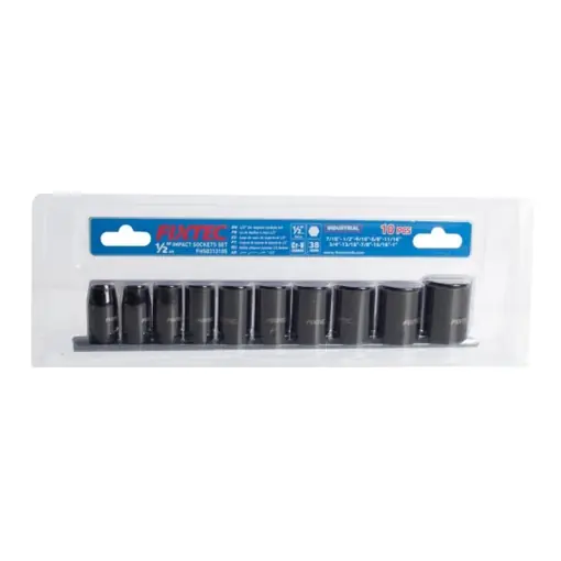 Cumpără acum Set tubulare impact FIXTEC 10 piese, 1/2", SAE, CR-V