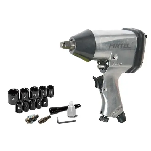 Set cheie pneumatica impact FIXTEC 1/2", 340Nm, kit complet Disponibil imediat