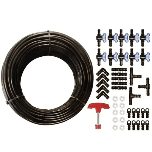 Kit de Irigare cu 44 de Accesorii, 100 metri lungime - 40CM Preț redus