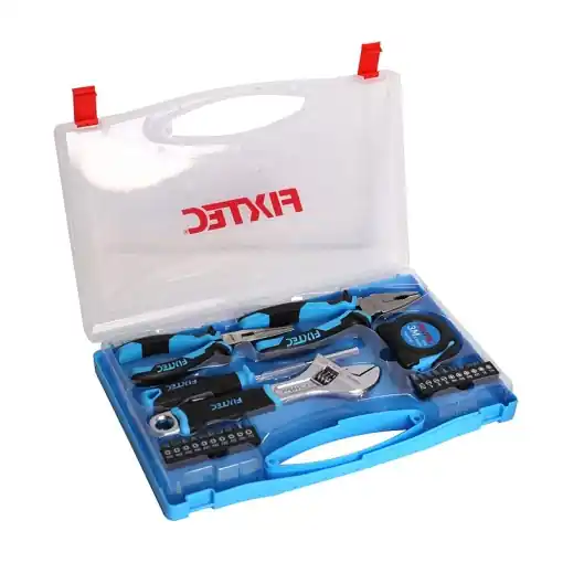 Cel mai vândut Set unelte de mana FIXTEC 25 piese, cu cutie plastic